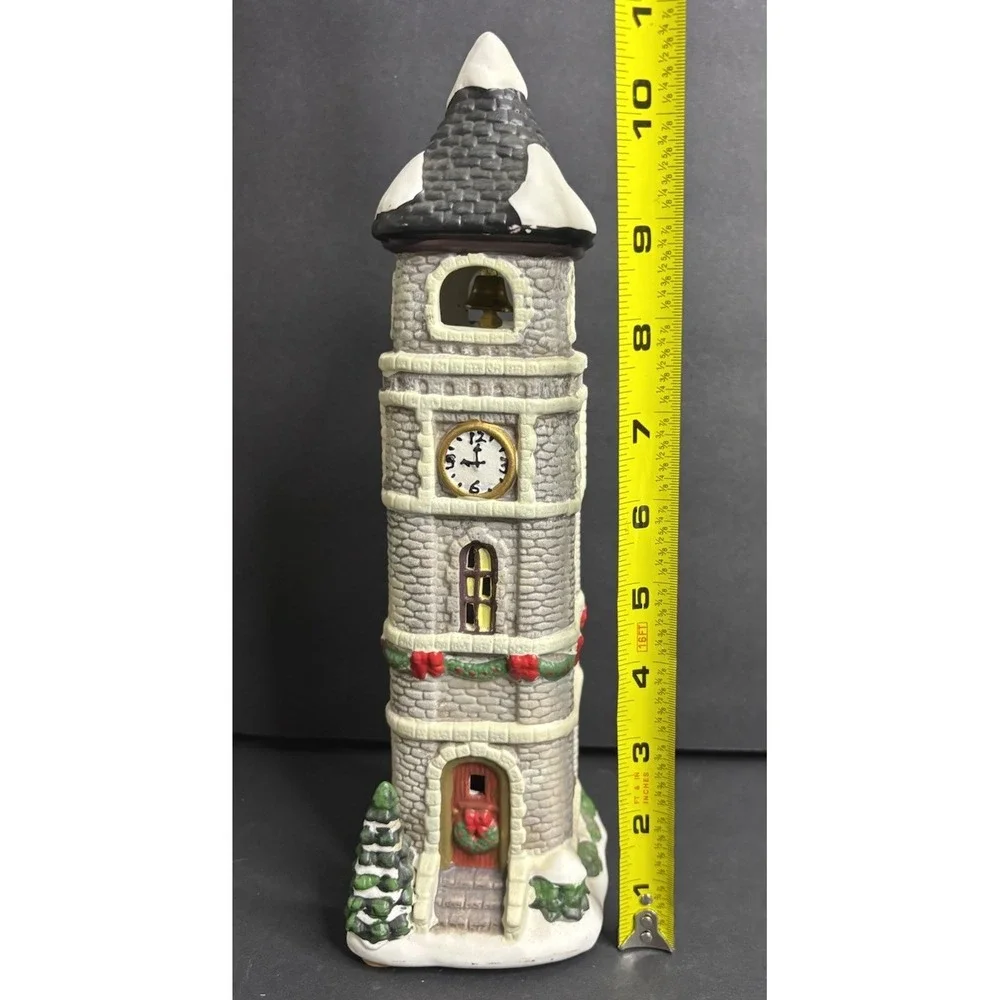 St Nicholas Square Clocktower Christmas Village in Box NO LIGHT